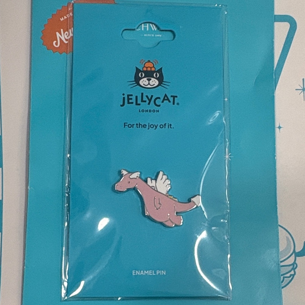 Genuine Jellycat Duskrise Dragon Enamel Pin. PURRKS Only. Ships next day